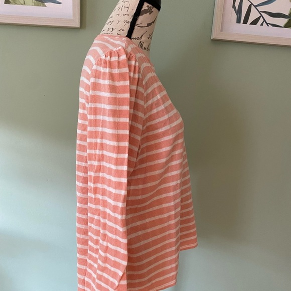 Women’s Croft & Barrow Striped Long-sleeve Sweater Top Size Large - Picture 3 of 6